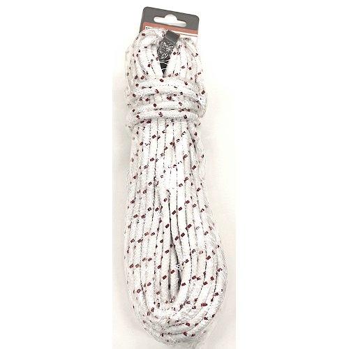 Cordino treccia Doppio Bianco e Rosso 6mm (1500 cm) 18562