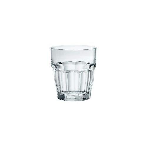 Set bicchieri Acqua 6 pz Vetro temperato (270ml) impilabile ROCK BAR Trasparente