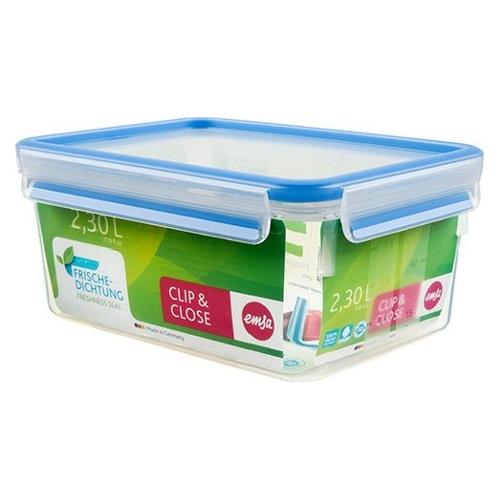 Contenitore alimenti 2,3L CLIP & CLOSE Ermetico Azzurro e Trasparente  508544