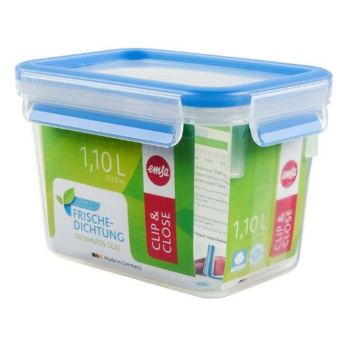 Contenitore alimenti 1,1L CLIP & CLOSE Ermetico Azzurro e Trasparente  508541