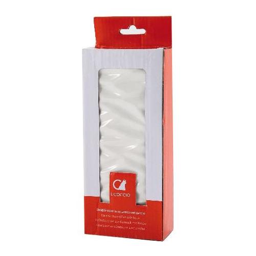 Evaporatore termosifoni (8,5x20cm) esterno rilievo Bianco 2035C00