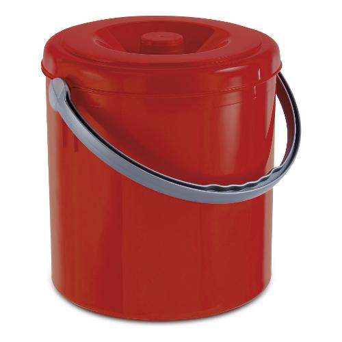 Pattumiera (10L) EUREKA Rosso 20105