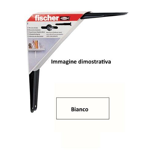 Set reggimensole a squadra 2 pz (20x20cm) Bianco 509622