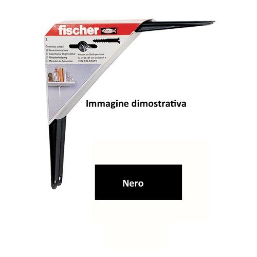 Set reggimensole a squadra 2 pz (20x20cm) Nero 44260