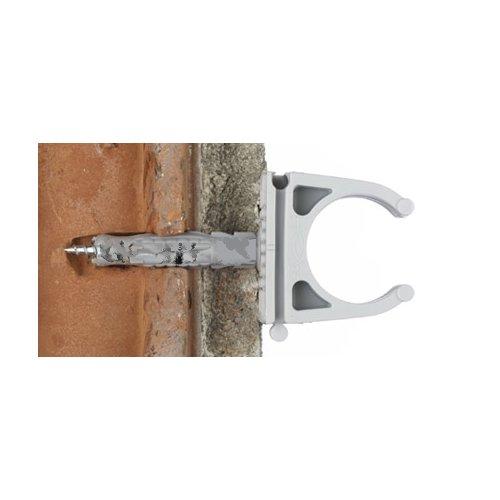 Set tasselli fissatubi con vite (6 mm) Ft 16 K grigio ral 7035 504605