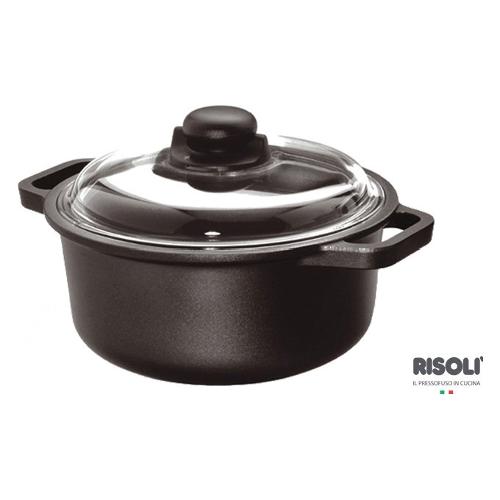 Casseruola D. 20cm INDUCTION Con Coperchio Nero 097IN 20TP