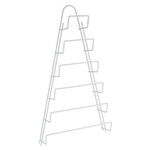 Porta coperchi 6 posti. Coperchio non incluso