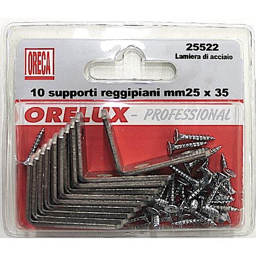 Set supporti reggipiano Nichelato (2,5x3,5 cm) 25522