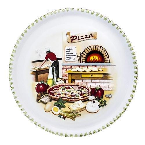 Piatto pizza D. 33cm Verde 13261