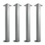 Set gambe tavolo Grigio alluminio