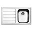 Lavello 1 vasca (86x50cm) LINEAR Inox Spazzolato LN861ILBC