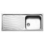 Lavello 1 vasca (116x50cm) TORINO Inox Spazzolato TO1161ILBC