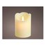 Candela led (7,5x10cm) effetto fiamma LUMINEO Cream 480613