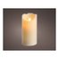 Candela led (7,5x15cm) effetto fiamma LUMINEO Cream 480599