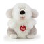 Peluche Fluffy Cane (11x19x25cm) FLUFFIES Grigio e Bianco TUDH0000