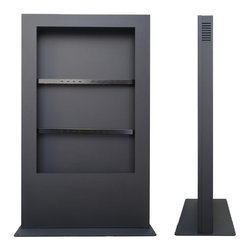 Supporto monitor TV pavimento ( 50 Kg ) VESA 400 x 600 DRAGONFLY Black OM09265