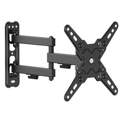 Supporto monitor TV parete ( 20 Kg ) VESA 200 x 200 3 snodi Black 17 99 1235