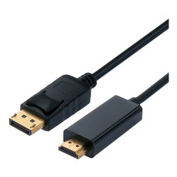 Cavo adattatore DisplayPort to HDMI Black 1m ROS3675