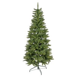 Albero Natale addobbato SLIM Verde (PVC e PE - L86 H180 cm) 300 luci - LED 79892