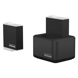 Batteria action cam per Gopro Caricabatteria doppio + Batterie Enduro Black ADDBD 211 VE