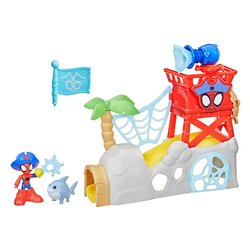 Isola dei pirati con personaggio MARVEL SPIDEY & AMAZING FRIENDS WATER-WEBS G06655L0