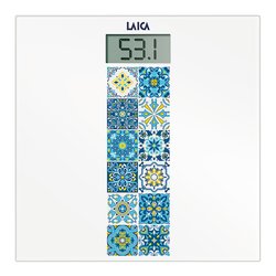 Bilancia pesapersone NEW ART Mediterranean Breeze White e Blue PS1082B