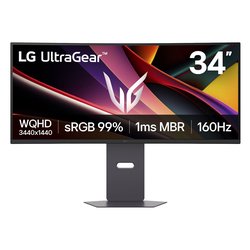 Monitor 34 ( LED 3440x1440 UWQHD 160Hz ) ULTRAGEAR Curvo Black 34G600A B AEU