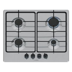 Piano cottura gas 4 zone SERIE 4 PGP6B5K80 Inox (60cm)