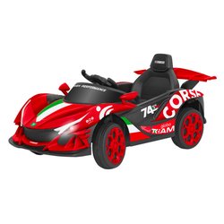 Auto elettrica Sportiva 12V 4,5 AH Litio RC (102x56cm) ESPIDKO Rosso 42926