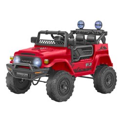 Auto elettrica Toyota Fj Cruiser 12V Litio RC (98x65cm) ESPIDKO Rosso 42956