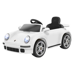 Auto elettrica Porsche Ruf Ctr2017 12V 4,5 AH Litio RC (103x55cm) ESPIDKO Bianco 42915