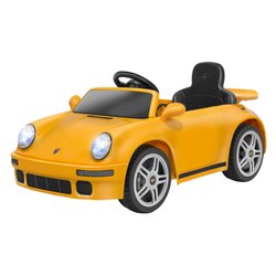 Auto elettrica Porsche Ruf Ctr2017 12V 4,5 AH Litio RC (103x55cm) ESPIDKO Giallo 42917