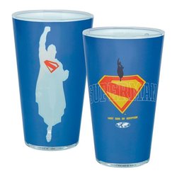 Bicchiere Bibita Vetro Logo Glass DC COMICS SUPERMAN Blu PP14861SMT