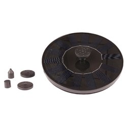Fontanella decorativa per stagno e vasca Round solar (16x3,5cm) LUMINEO Nero 893017
