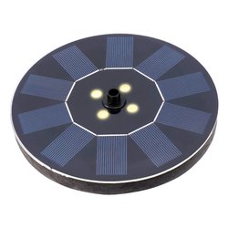 Fontanella decorativa per stagno e vasca Round solar con led (16x3,5cm) LUMINEO Nero 893034