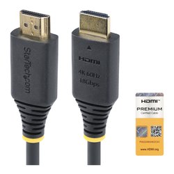 Cavo HDMI PREMIUM 2.0 Black 0,5m HDMI2 CABLE 4K60 50C