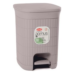 Pattumiera (20Lt) coperchio a pedale DOMUS HOME COLLECTION Greige 90301