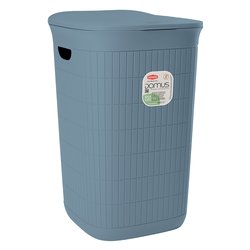 Porta biancheria Plastica riciclata (50Lt) DOMUS HOME COLLECTION Smoky blue 90203
