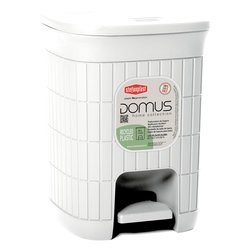 Pattumiera bagno (6Lt) coperchio a pedale DOMUS HOME COLLECTION Bianco 90400