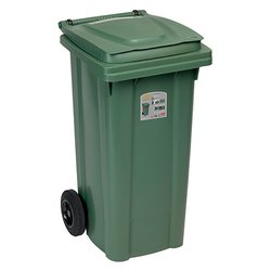 Bidone carellato (120Lt) URBAN ECO SYSTEM Verde 25700