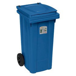 Bidone carellato (120Lt) URBAN ECO SYSTEM Blu 25698