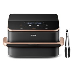 Friggitrice ad aria (6in1) 2800W (10Lt) Dual Blaze Twinfry Black e Gold CAF TF101S AEUR