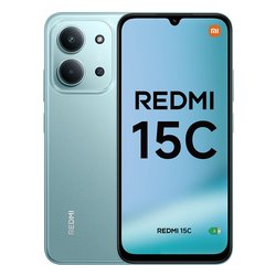 Smartphone 6,9 REDMI 15C W3 4G Lte Mint green ( 128GB Ram 4GB 6000mAh )