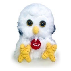 Peluche Gufetto (14x16x18cm) FLUFFY Bianco 69656