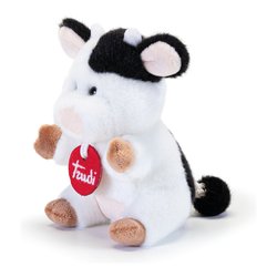 Peluche Mucca (8x8x14cm) TRUDINO Bianco e Nero 51344