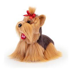 Peluche Cane Yorkshire Willy (24x21x16cm) CLASSIC Marrone 22338