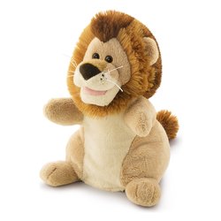 Peluche Marionetta Leone (16x15x25cm) PUPPETS Beige e Marrone 29916