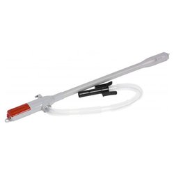 Pompa liquidi elettrica batteria per travaso combustibili con autostop Grigio e Rosso DP 03 1