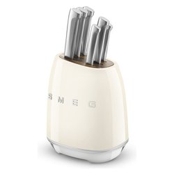 Ceppo con coltelli 6 pz 50 STYLE Panna KBSF02CR