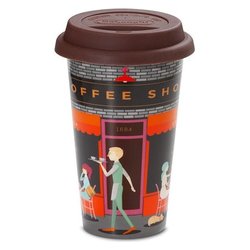 Tazza termica DLSC066 Coffe Shop ceramica (300ml) Multicolore 5513284501